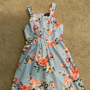 Trixxi Girl Dress Floral Sleeveless Size S Preowned